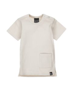 Long back t-shirt rib (sand)