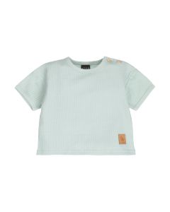 Soft wafel t-shirt blue