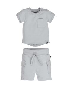 Outfit summer cargo grey blue