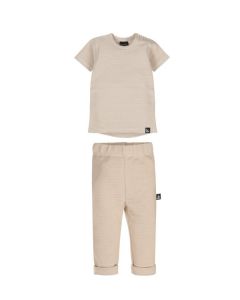 Outfit rib bottom beige