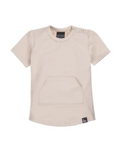 Pocket t-shirt sand (rounded back)