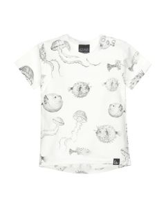Pufferfish t-shirt (offwhite) (rounded back)
