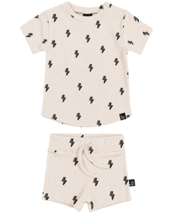Outfit rib jersey bliksem