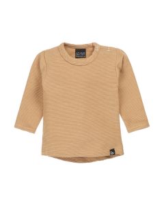 Rib longsleeve  (rounded back) (camel)