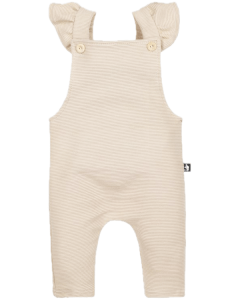 Ruffle tuinpakje ottoman rib sand