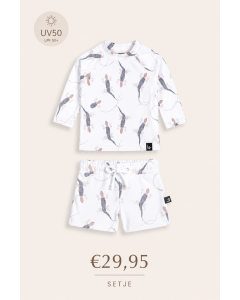 UV zwemsetje hagedis blauw - PREORDER