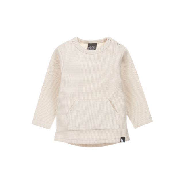 Pocket longsleeve wafel (sand)