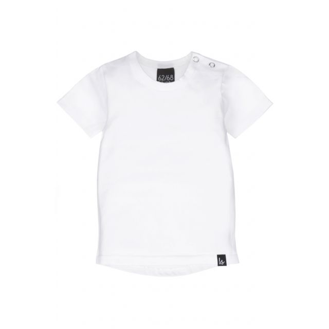 Wit t-shirt (rounded back)