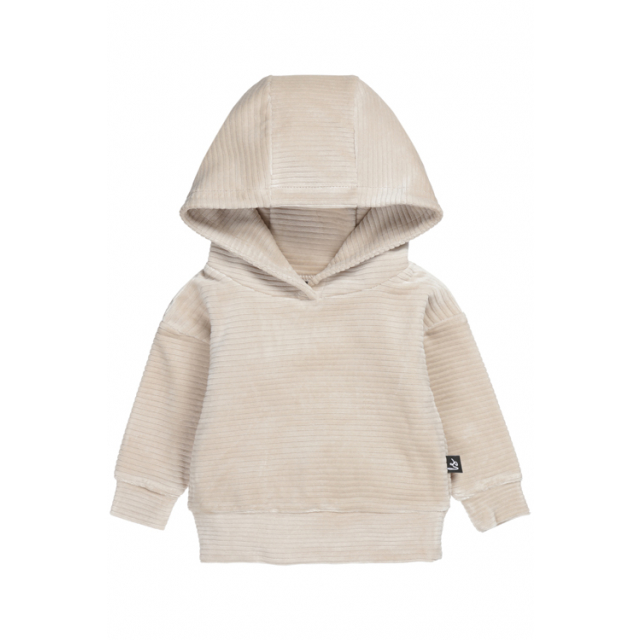 Corduroy capuchon sweater (sand)