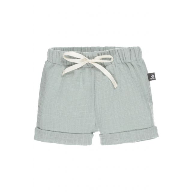 Linnen short petrol