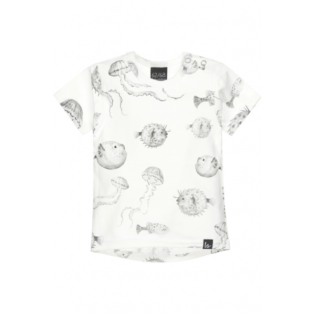 Pufferfish t-shirt (offwhite) (rounded back)