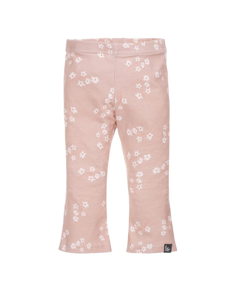 Flared pants snowflowers (dark dusty pink)