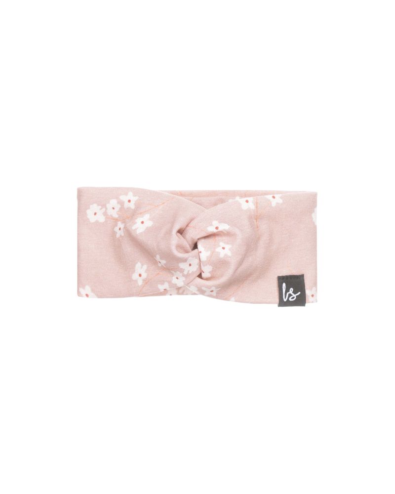 Twist haarbandje snowflowers (rose)