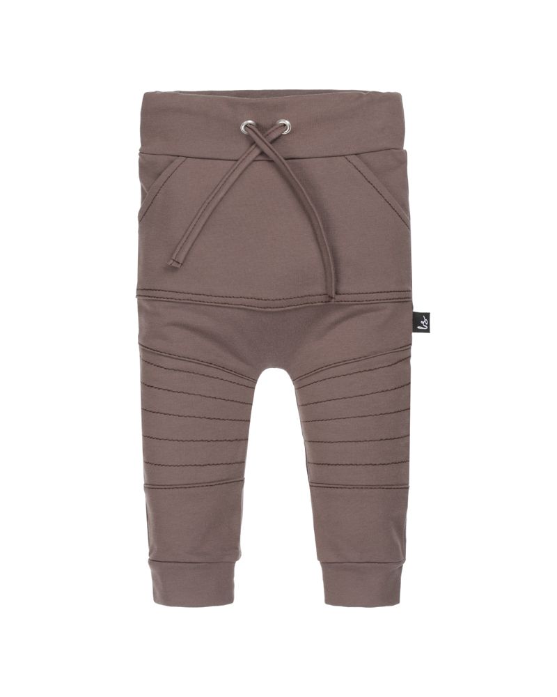 Biker broekje bruin (pocket) 