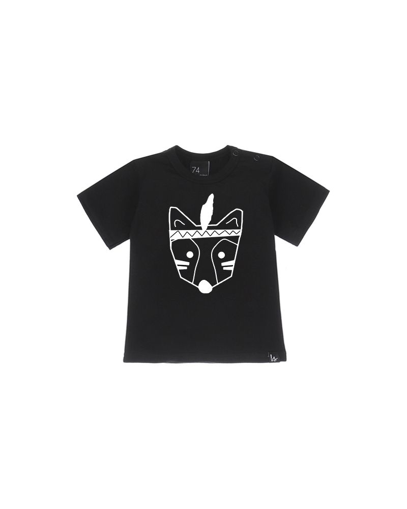 Fox t-shirt Zwart/Wit
