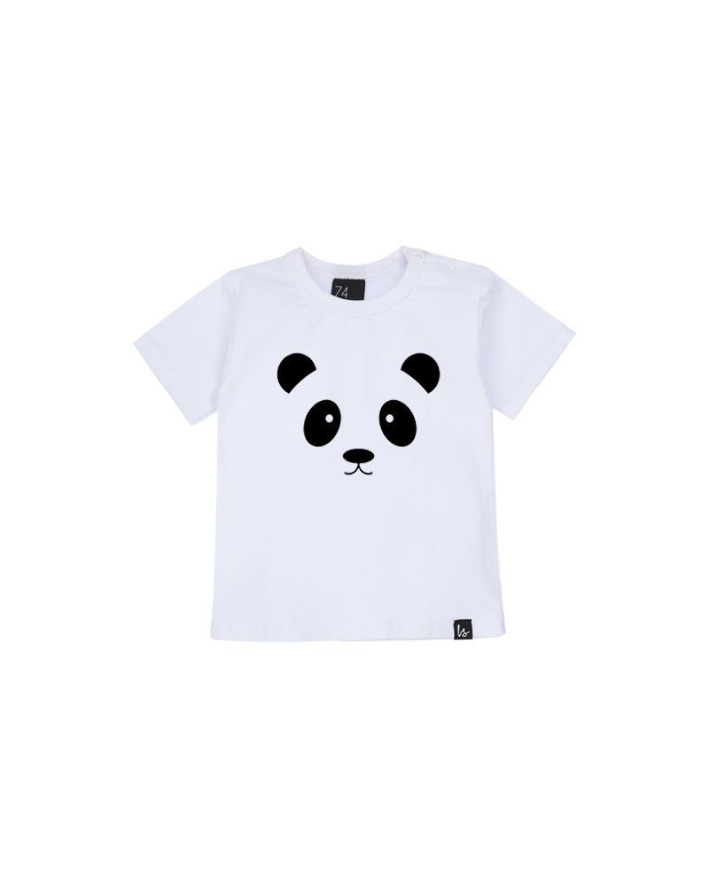 Panda t-shirt Wit/Zwart