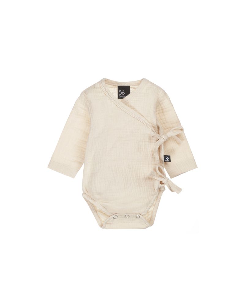 Muslin overslag romper (nude)