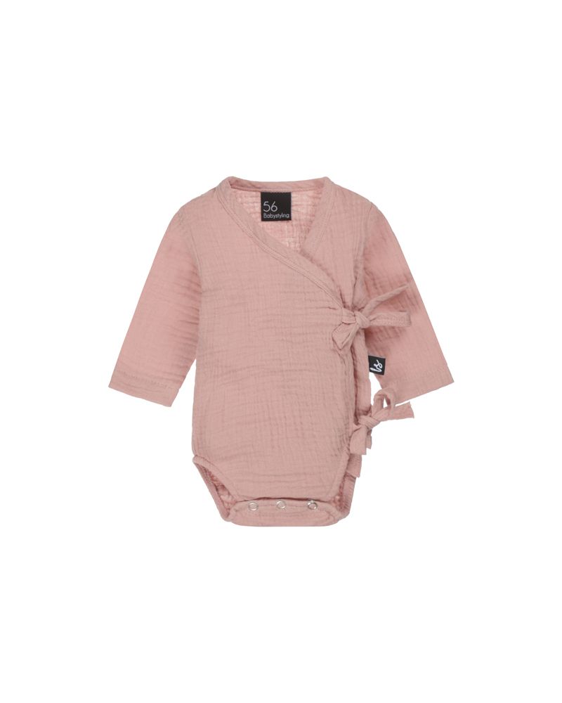 Muslin overslag romper (rose)