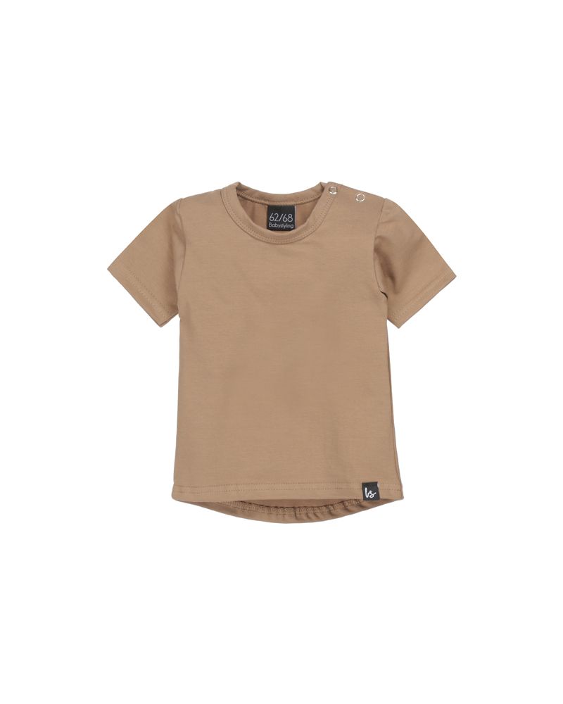 Taupe t-shirt (rounded back)