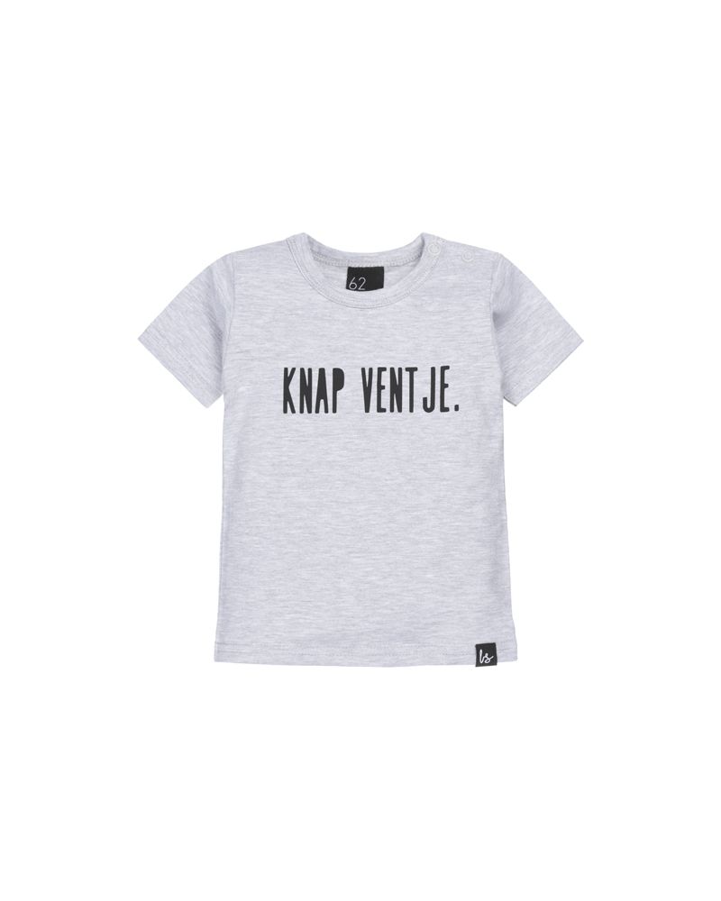 Knap ventje t-shirt grijs/zwart