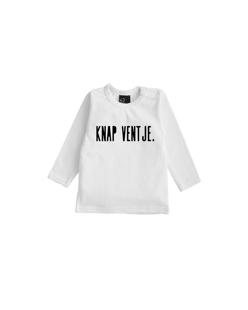 Knap ventje longsleeve wit/zwart