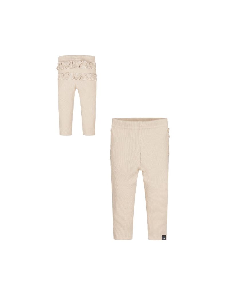 Wriggle legging rib jersey sand