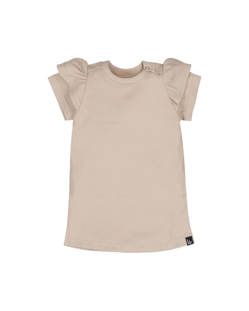 A-lijn jurkje rib (beige)