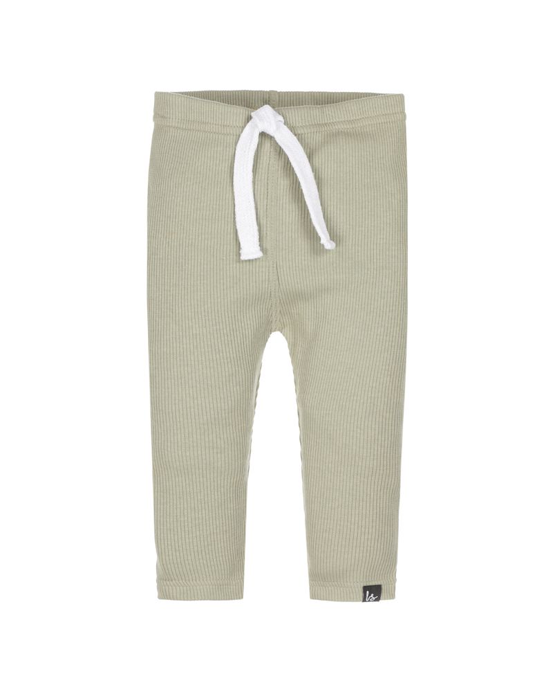 Baggy pants rib jersey dark green