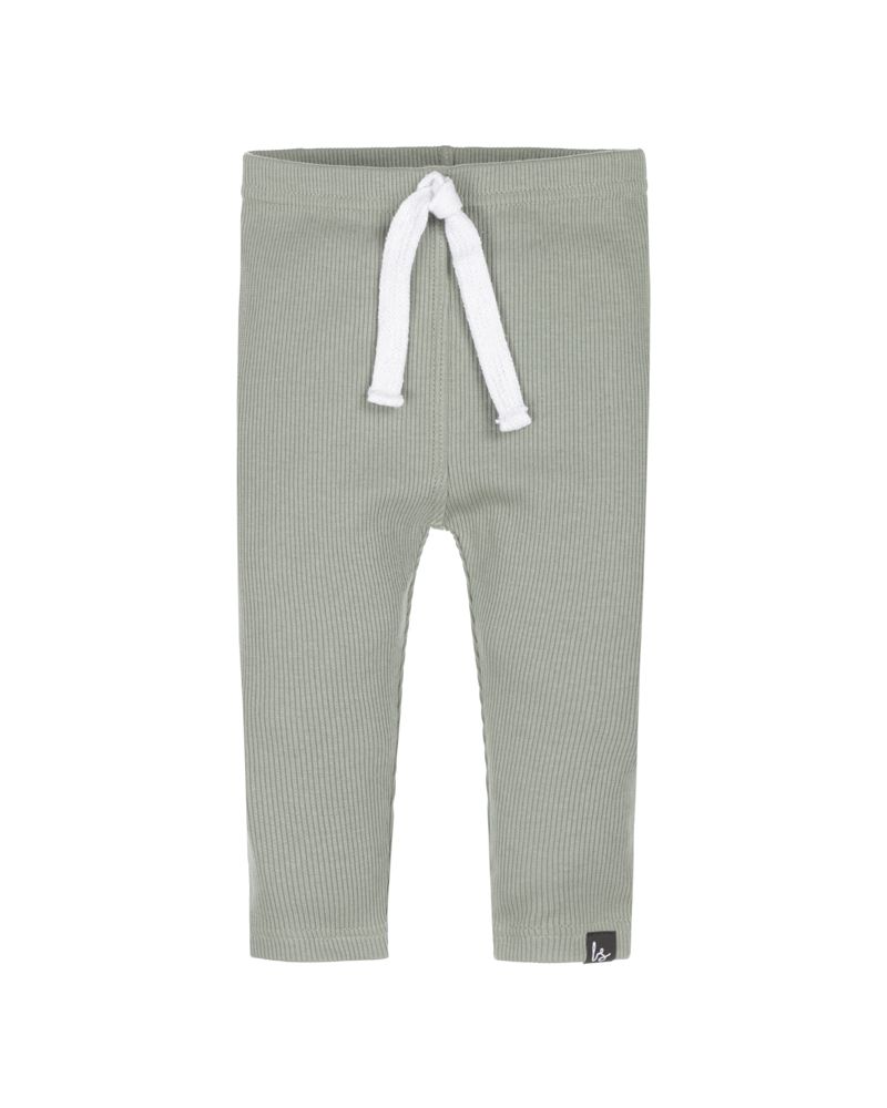 Baggy pants rib jersey green