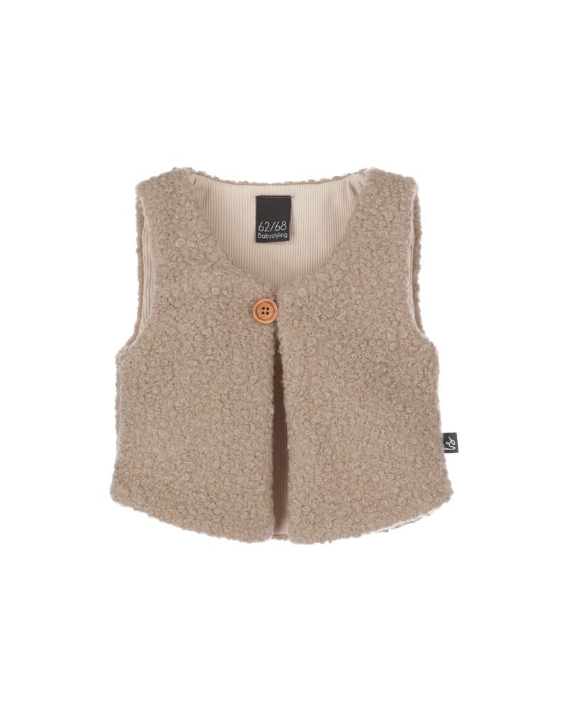 Boucle gilet (beige)