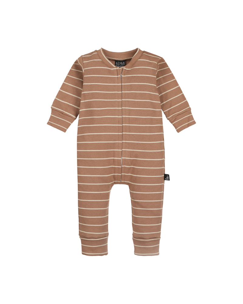 Boxpakje zipper stripes walnut