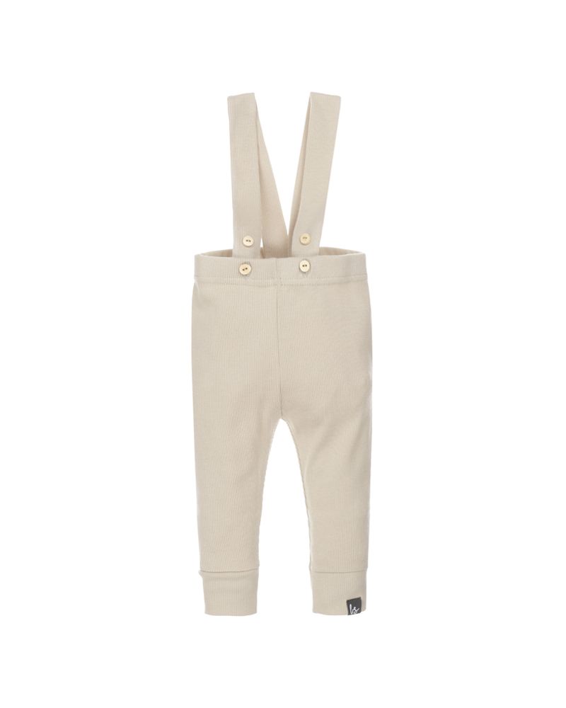 Bretels broekje rib (beige) 