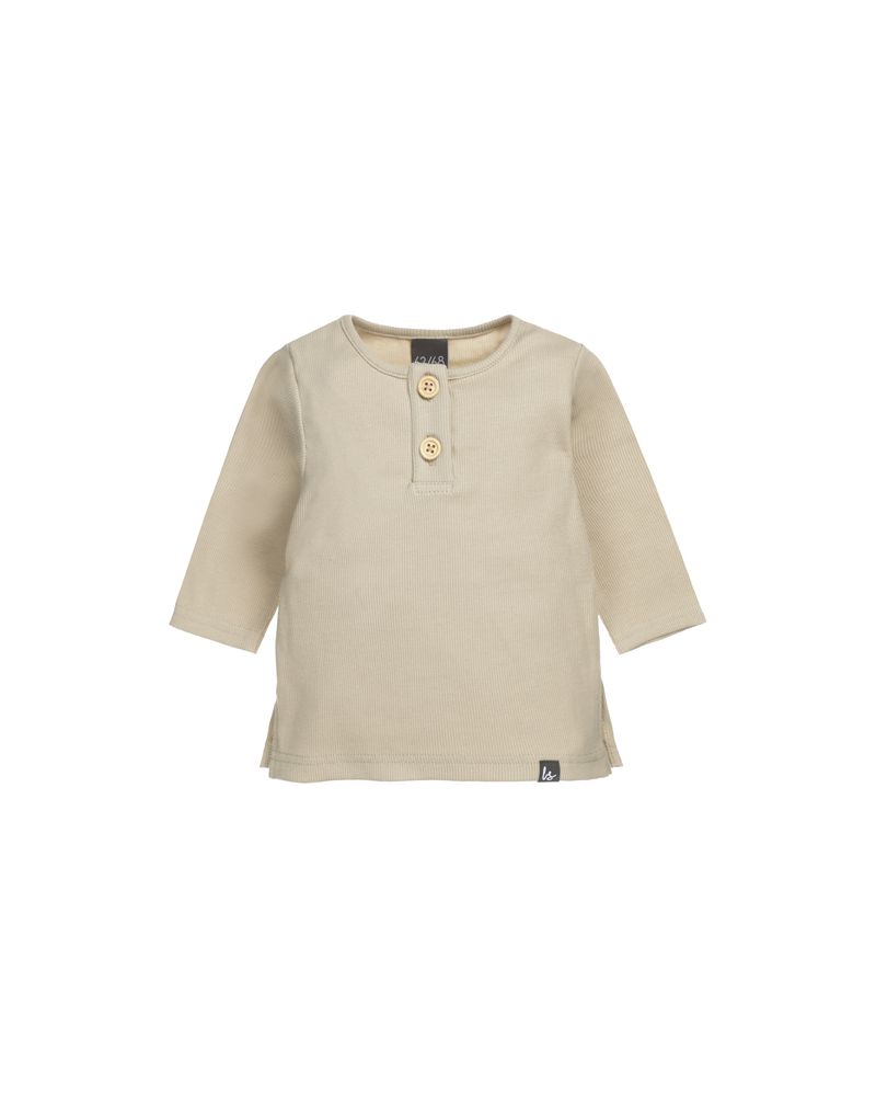 Button longsleeve rib (beige)