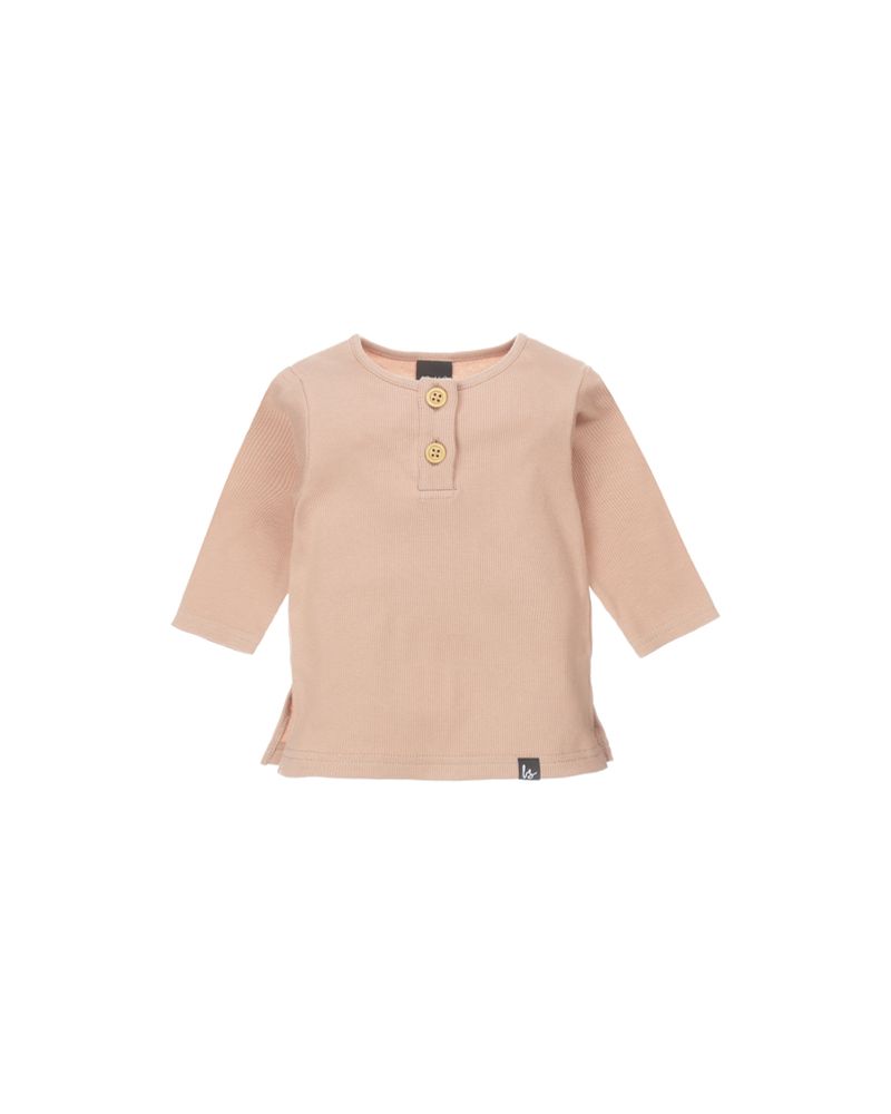 Button longsleeve rib (camel)