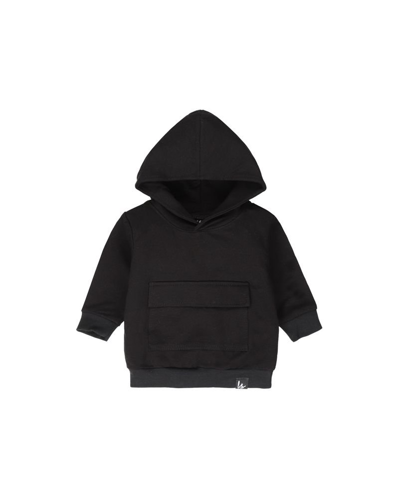 Cargo sweater zwart