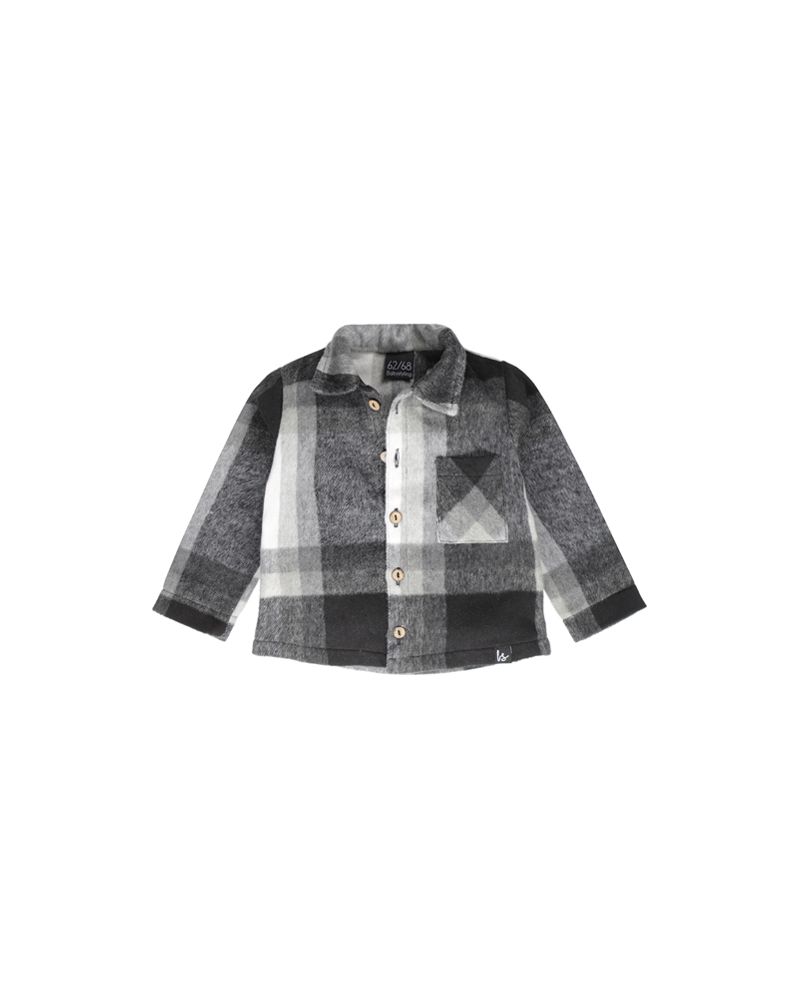 Checked jacket grey (rounded back)