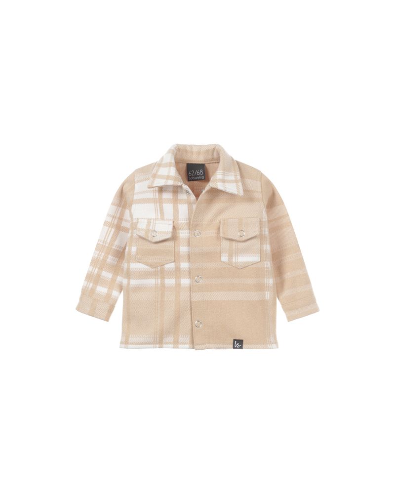 Checked jacket sand