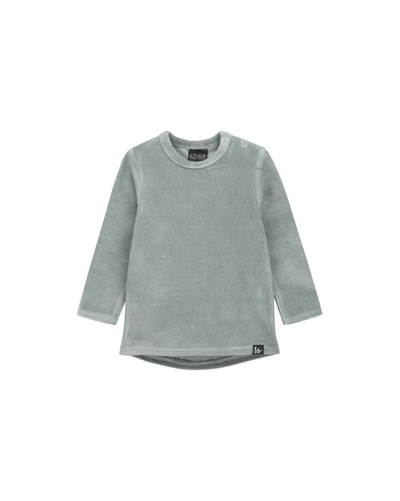 Fine corduroy petrol longsleeve (rounded back)