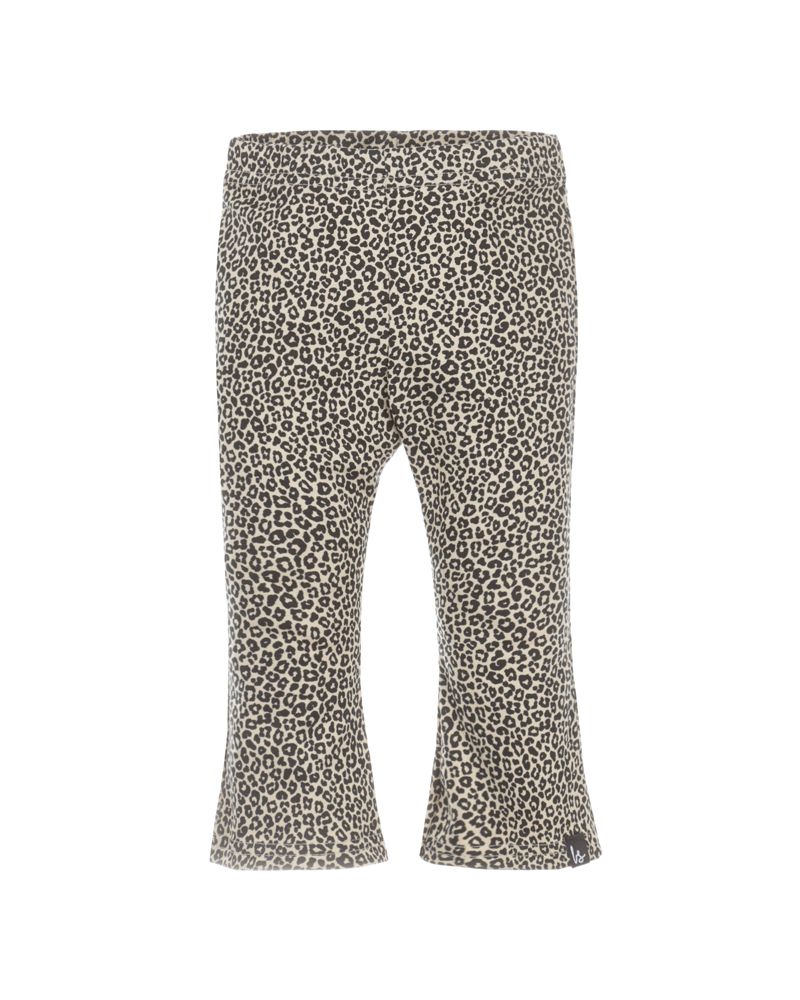 Flared pants luipaard sand