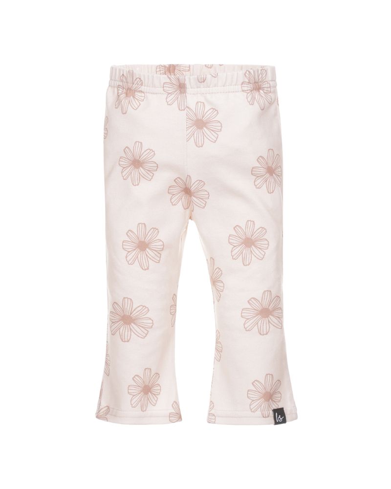 Flared pants painted flower