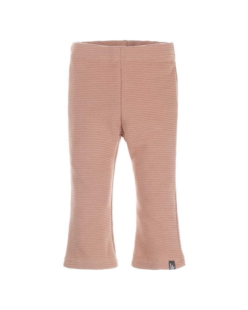 Flared pants rib (almond)