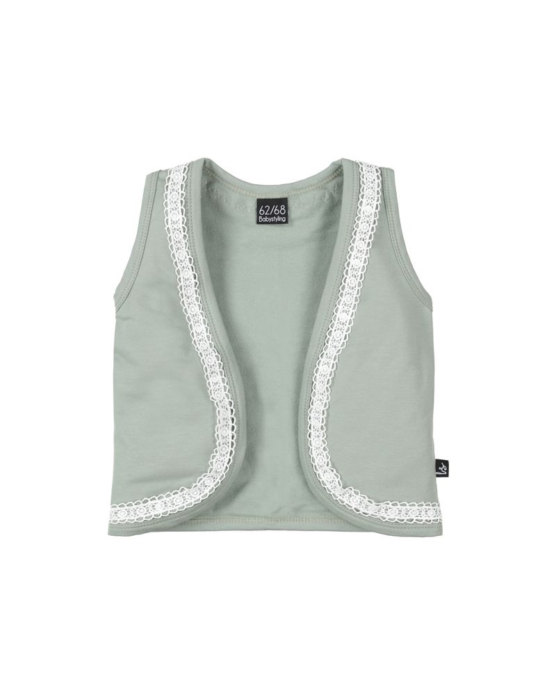 Gillet with details (dusty mint)