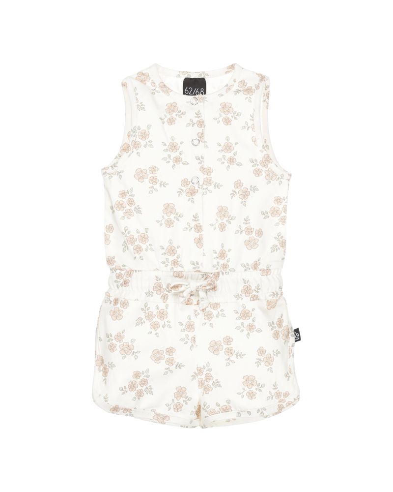 Jumpsuit boo flower salmon