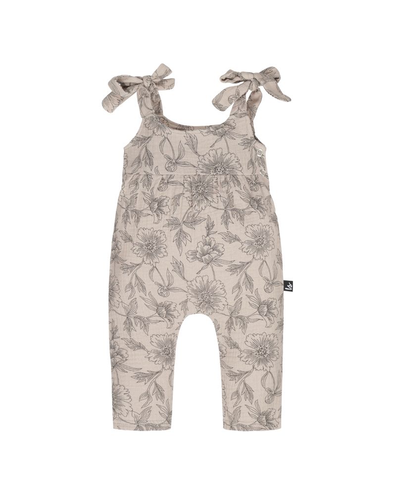 Jumpsuit muslin botanical beige