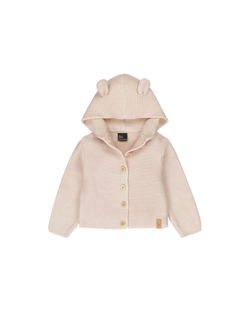 Knitted beren vestje light beige