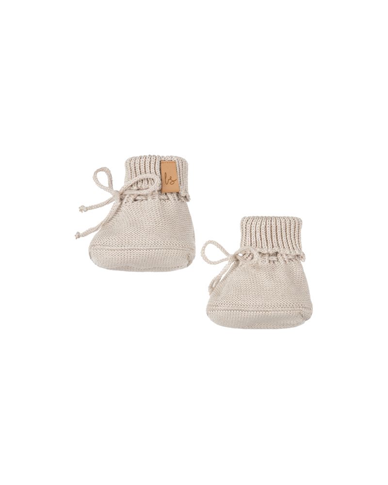 Knitted slofjes sand