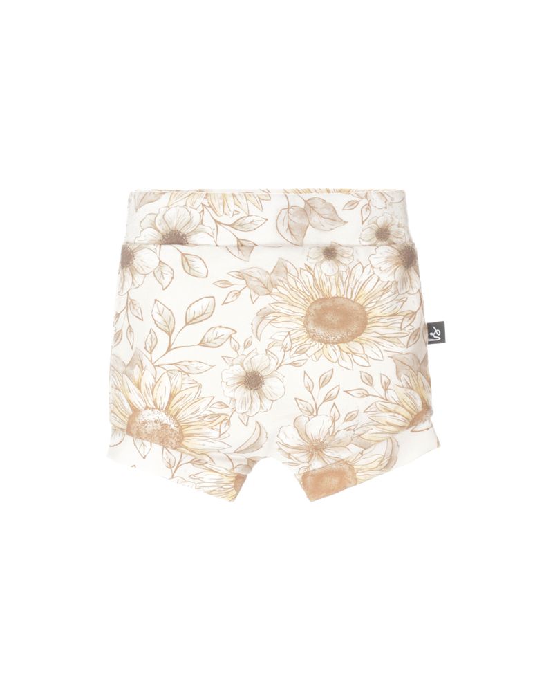 Kort broekje sunflowers (off white)