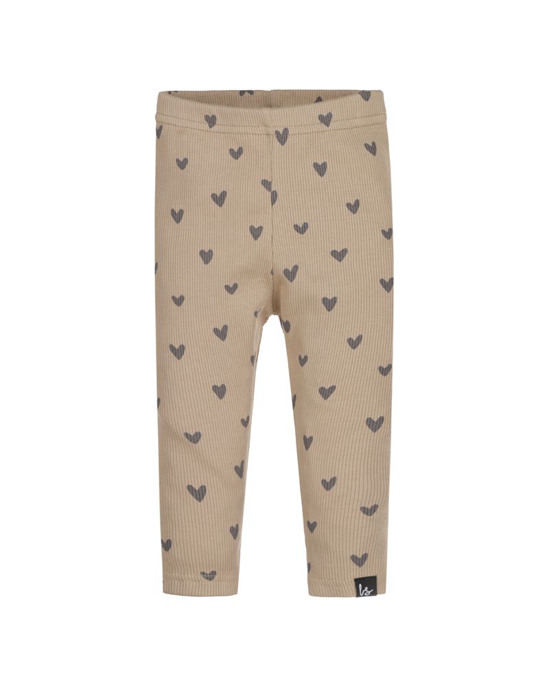 Legging hartjes rib
