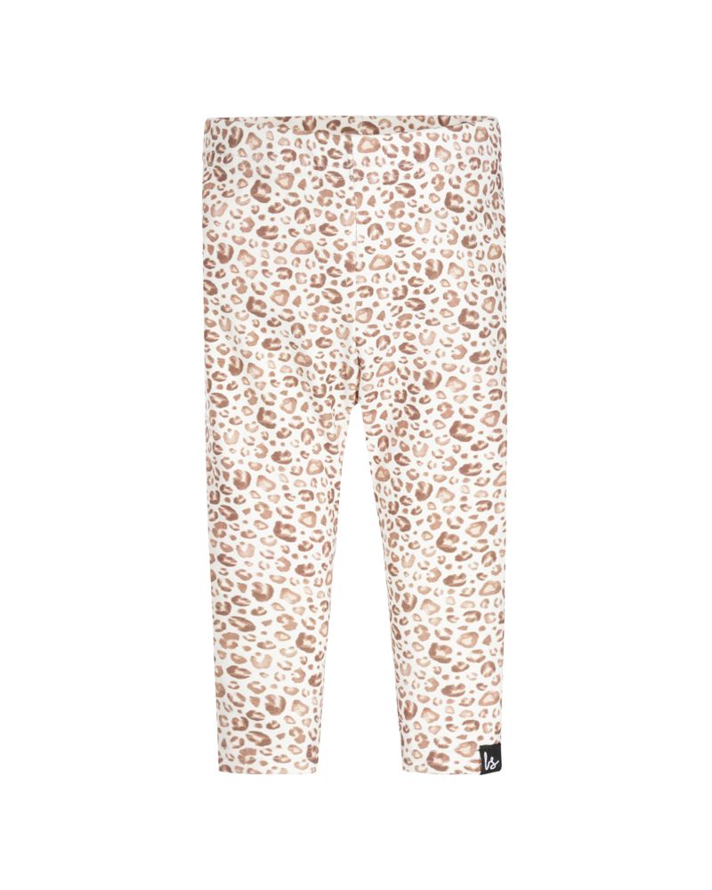 Legging leopard off-white
