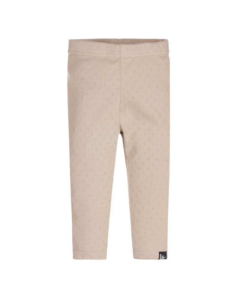 Legging pointelle beige